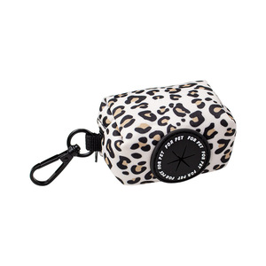 Customized <b>pet</b> walking kit, leopard print dog <b>harness</b>, collar, leash, trash bag, and bib set (6 pieces) - Product Image 4
