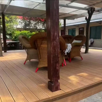Planches de terrasse en composite bois-plastique antidérapantes pour aménagement extérieur