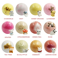 Bombes de bain pour enfants OEM, lot de 12, boîte cadeau avec jouet surprise, parfum naturel, hydratant, mousse douce, logo personnalisé