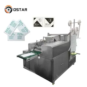 Multifunctional Automatic Alcohol Pad Packaging Machine Screen Cleaning With Dry And Wet Alcohol Packs
