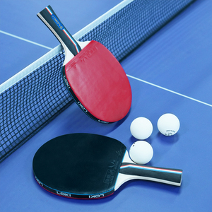 Loki PingPong Source Factory Ensemble de raquettes de tennis de table en bois pur à haut contrôle avec 3 balles de <span class=keywords><strong>ping</strong></span>-<span class=keywords><strong>pong</strong></span> et un filet - Product Image 5