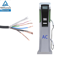Cable de pila de carga de tranvía suave personalizado, estándar europeo, 5*6,0 + 1*0, 5 mm², elementos de materiales de aislamiento
