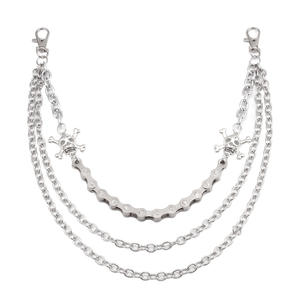 Mens Hip Hop Jóias Jeans Cadeia Carteira Bolsa Custom Skull Head Strap Biker Carteira Cintura Cadeia Homens - Product Image 4