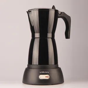 ElectricモカポットPercolator Coffee Pot 220V Electronic Mocha Pot Aluminium Percolator Espresso CoffeeメーカーCustom Logo