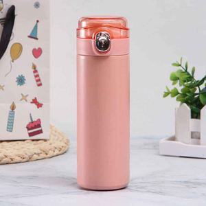 Stainless Steel Vacuum Tumbler Straight <b>Cup</b> Thermal Insulation Travel Bottle With Lid Minimalist Design 12-24 Hours Keep Hot - Product Image 4