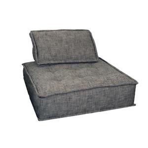 Upholstered Brio Lounge <strong>Square</strong> Modular Sectional <strong>Sofa</strong> Couch with Two Removable Non-Slip <strong>Pillows</strong> - Product Image 1