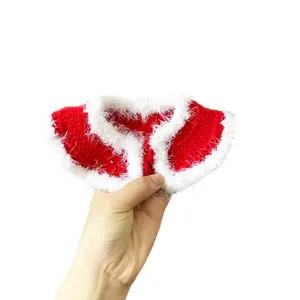 Explosionen Haustier Weihnachten Kragen Schal Katze Hund gestrickt Schal Wolle Hut
