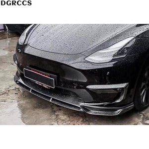 ชุดแต่งลิ้นหน้าคาร์บอนไฟเบอร์สำหรับรถยนต์ DGRCCS Model Y AWD Long Range ปี 2019-2021 ติดตั้งง่าย - Product Image 6