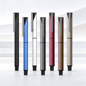 Bolígrafos de Gel Metálicos Triangulares de Alta Calidad, Bolígrafos Promocionales al por Mayor, Bolígrafo de Firma para Negocios, Bolígrafo Negro Personalizado para Eventos Corporativos - Product Image 1