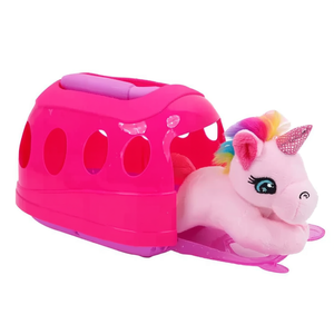 Magico Unicorno Plush <b>Backpack</b> 17x15x14 Cm with Unicorn Toy for Girls 2-4 Years PP Cotton Filled - Product Image 2