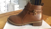 Sepatu Boots Korea Musim Gugur Kulit Sapi Asli Berbulu Tebal Platform Tinggi Resleting Atas Sol Datar Solid Musim Dingin Pendek Nyaman Hak Datar