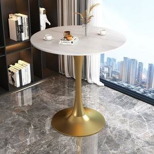 Mesa de Comedor Pequeña y Sencilla para Negociaciones y Recepciones, Mesa Circular para Cafetería, Balcón o Terraza - Product Image 5