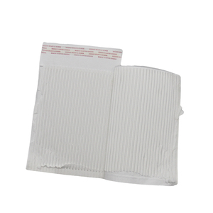 Custom Printed <b>white</b> Corrugated Kraft Paper Bag with peel and seal tape for Brand Logo & Merchandise Packaging - Product Image 3