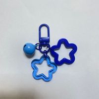 Vente en gros de porte-clés en acrylique en forme d'étoile de bonbons Kawaii mignons, porte-clés fantaisie mini en gelée coloré, breloques pour sac à main