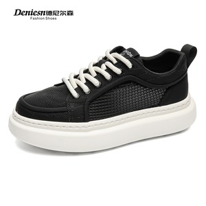 <b>Net</b> Through Single <b>Net</b> 2026 Men's Shoes Spring/Summer Breathable Thick-soled Shoes White Sneakers Sports Shoes - Product Image 5