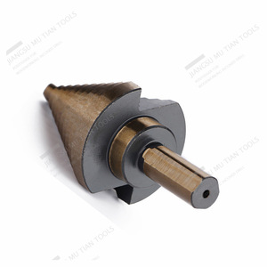 Image Step <b>Drill</b> <b>Bit</b> 5pc Set Triangular Shank Gold Finish Metal Drilling - Product Image 4
