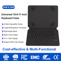 Clavier universel RVB en gros pour iPad 10.9/11'', avec pavé tactile multi-touch et support réglable, service ODM disponible