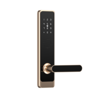 Cerradura Inteligente para Puerta con Aplicación TTLock, Cerradura Eléctrica Inteligente con Software de Gestión Hotelera Gratuito, Tarjeta de Acceso, Contraseña, Cerradura para Puerta de Hotel