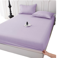 Protège-matelas moderne en coton brossé jetable, housse de lit anti-poussière, couleur unie, simple/double, fabriqué au Vietnam