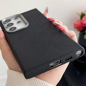 Prix de gros d'usine Étui de téléphone de luxe imperméable et antichoc à motif litchi pour S25 S24 S23 S22 <span class=keywords><strong>S21</strong></span> Ultra <span class=keywords><strong>Coque</strong></span> en TPU souple - Product Image 5