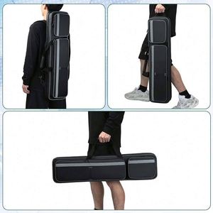 Sac de transport professionnel étanche pour queues de billard et de snooker, certifié BSCI, avec bandoulière, pour 3 queues de base et 4 fers de rechange - Product Image 3