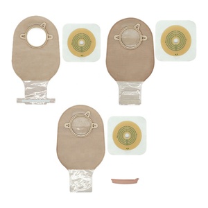 Système de poche de colostomie/ostomie drainable en deux parties, filtre à charbon actif, doublure non tissée/PE, fermeture à pince, tailles 50-70 mm - Product Image 6