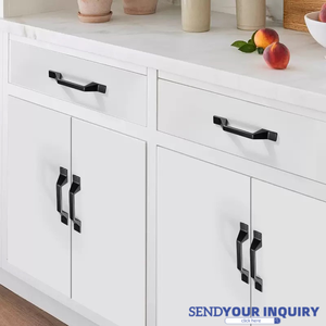 Maniglie Moderne Nere Opache per Mobili, in Zamak Solido, Maniglie Geometriche per Cassetti, Armadi, Cucine e Comò - Ferramenta per Mobili - Product Image 3