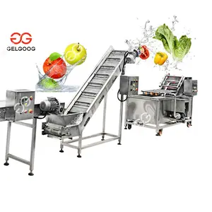 Commercial Nettoyage De Ligne De Séchage de Légumes Gingembre Champignon Rondelle de Crevettes de Poisson Nettoyeur Fruits Date Mangue Machine À Laver À Bulles