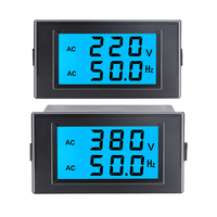 Generator NQQK Tampilan Digital Voltmeter Pengukur Frekuensi Fase Tunggal 110V/220V Tiga Fase 380V 50Hz Tester D69-2080 Buatan