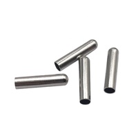 Embouts de cordon sans couture en forme de tube en métal écologique personnalisés, nickel noir/métal gris/laiton antique, logo, vêtement, maillot de bain