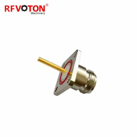 Connecteur coaxial RF de type N femelle à 4 trous avec broches M3, prise à vis, convertisseur de connecteurs, fourni par l'usine