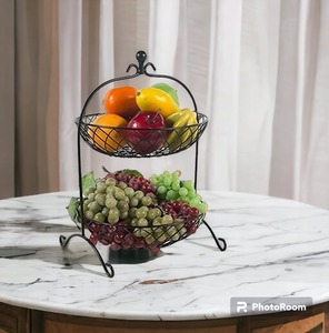 Cesta de Almacenamiento Metálica Decorativa Moderna Más Vendida para Organización del Hogar, Cocina, Baño, Sala de Estar, Disponible al Mejor Precio - Product Image 2