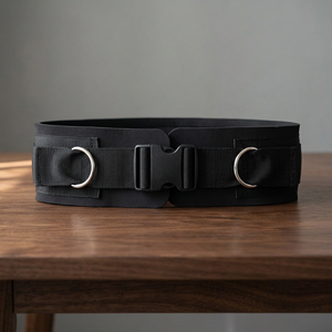 Adjustable Black Neoprene <b>Powerlifting</b> <b>Belt</b> Steel Rings Waterproof Breathable Professional Protection for Weight Training - Product Image 2