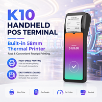 Evolink TK10, terminal de point de vente portable Android 13/10, écran 6,5 pouces, imprimante thermique pour la réception des commandes, Bluetooth/WiFi/USB, 2 Go/16 Go, batterie 2600 mAh