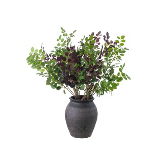Rama de Flor de Cerezo Artificial CallaFloral, Roja y Verde, Decoración Interior para el Hogar, Ramo de Boda, Arte de Pared, Loropetalum de 2 Ramas - Product Image 5