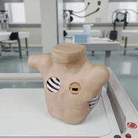 Modèle de ponction thoracique et de drainage haute fidélité, simulateur avancé de drainage thoracique et de thoracostomie fermée