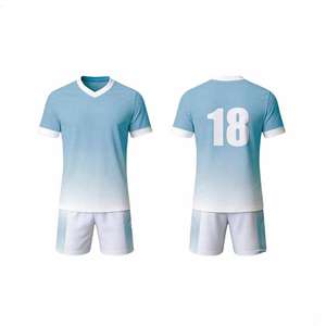 Hochwertiges Unisex Fußballtrikot mit individuellem Wärmeübertragungsdruck, 100% Polyester, schnelltrocknend, atmungsaktiv und schweißableitend, Kurzarm - Product Image 5