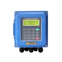 Medidor de Flujo Ultrasónico Portátil con Abrazadera - Medición No Invasiva de Mano y Montaje en Pared para Tuberías de Agua/Líquido, Energía de Calor y Refrigeración