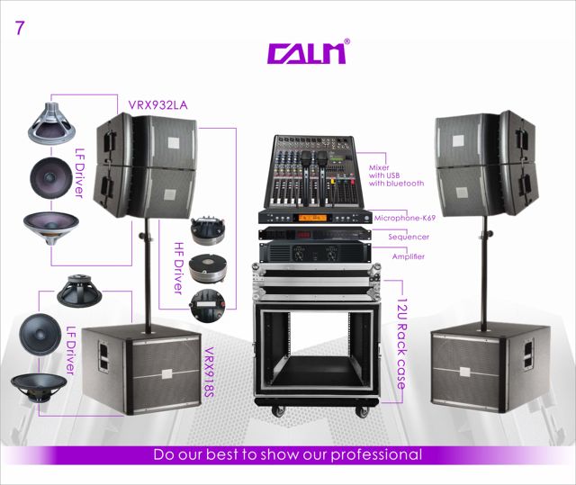Compact High-Power 12-Inch Passive Subwoofer, 600W RMS, Plywood Cabinet for Installations and Live Venues - VRX-932+VRX918S