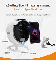 Professional Three Reporting Modes 3d AI Face Skin Diagnostics Analyzer Facial Tester Scanner Machine