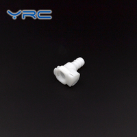 Raccord rapide en plastique YRC à valve 3/8'' avec raccord cannelé pour tuyau et ressort en acier inoxydable 316, taille 9,5 mm, 120 psi, -40~100