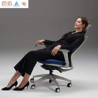 Chaise de bureau du fabricant au design moderne, réglable 4D, ergonomique, en maille, avec spécifications conformes aux normes EN 1335 et BIFMA