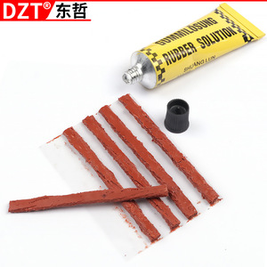 Kit d'outils de réparation de pneus Dzt, ensemble de 8 pièces avec bandes de réparation pour la réparation d'urgence des pneus de voiture - Product Image 3