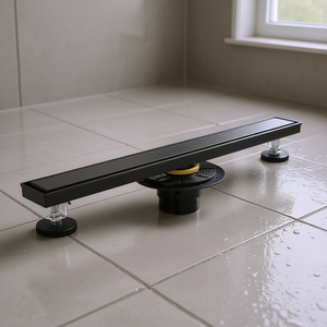 Desagüe de Ducha Lineal de 24 Pulgadas con Tapa Extraíble, Conexión de Brida, Diseño Moderno para Ducha - Product Image 2