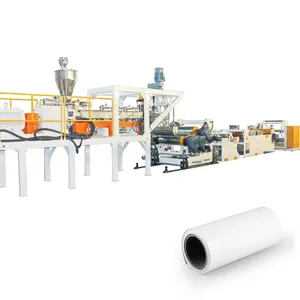 Mesin Thermoforming gulungan lembaran lembut polikarbonat plastik garis produksi ekstrusi lembar PP putih
