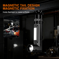Lampe Torche LED Multifonction Orientable à 90 Degrés, Projecteur de Travail Rechargeable pour Réparation Automobile