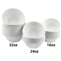 Crème glacée jetable écologique biodégradable canne à sucre Bagasse papier Compostable Ramen salade bol alimentaire