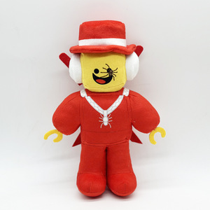 Logotipo personalizado robar un cerebro Jandel juguete de peluche de dibujos animados mono negro con un sombrero rojo muñecos de animales de peluche suave almohada regalo - Product Image 4