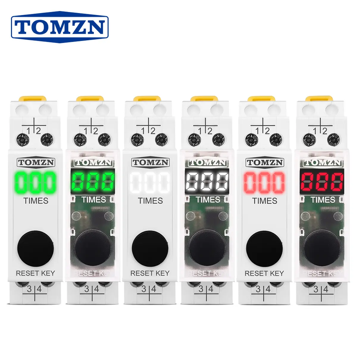 TOMZN Din Rail LED display SPD lightning strike counter 220V 50/60Hz 0-999 times TO-LSC