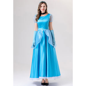 Mujeres nuevo vestido de princesa traje de escenario <span class=keywords><strong>Grimm</strong></span> cuento de hadas azul princesa disfraz Cosplay princesa vestido disfraz - Product Image 4